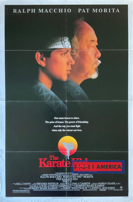 The Karate Kid Part Ii Vintage 1986 One-Sheet Movie Poster 27 X 41