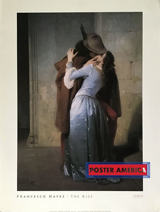 The Kiss 1859 By Francesco Hayez Museum Collection Reproduction Of A Painting Poster 23.5 X 31.5