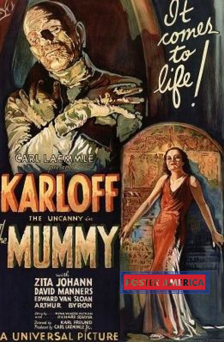 The Mummy One Sheet Karloff The Uncanny Movie Poster 24 X 36