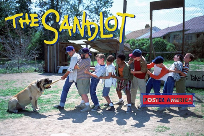 The Sandlot Tug Of War Vs Full Cast Dog Poster 24 X 36