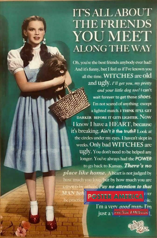 The Wizard Of Oz Dorothy Friends Poster 24 X 36