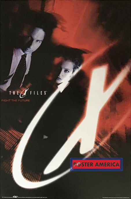 The X Files Fight Future 1998 Vintage Movie Poster 23 X 35