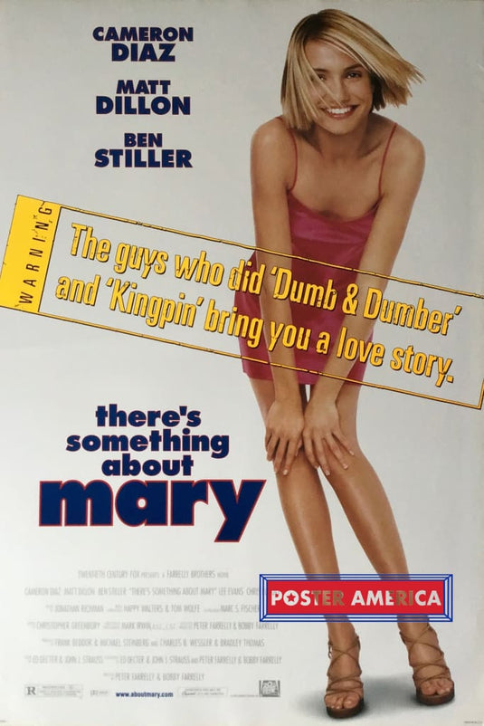 Theres Something About Mary Vintage Double Sided One-Sheet Movie Poster 27 X 40 Posters Prints &