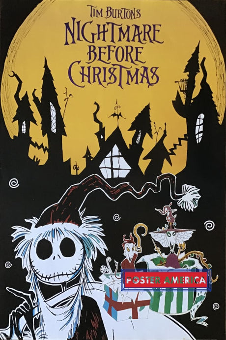 Tiim Burtons Nightmare Before Christmas Poster 24 X 36