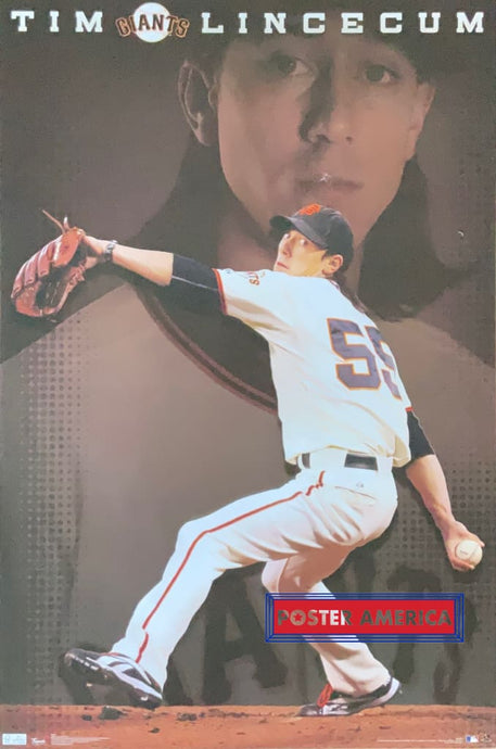 Tim Lincecum San Francisco Giants Mlb Poster 22.5 X 34