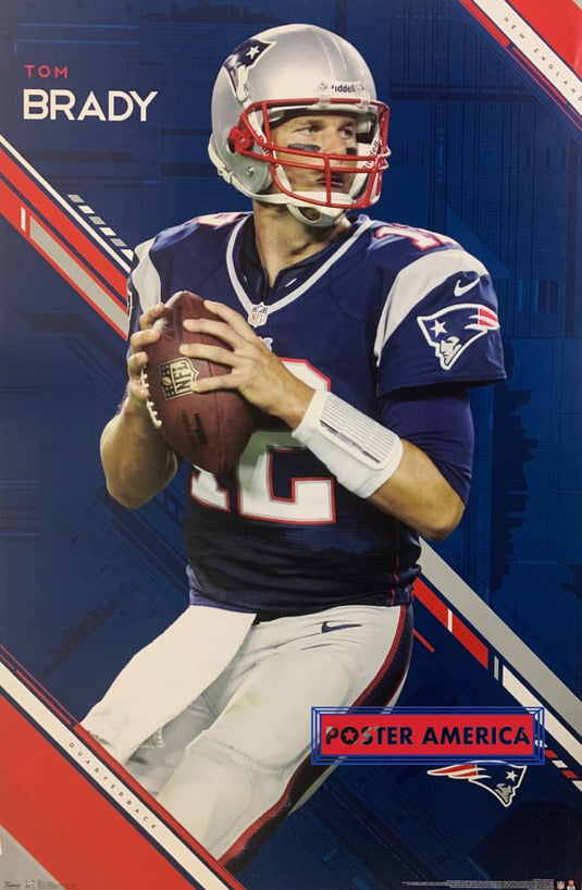 Tom Brady New England Patriots Official Nfl Poster 22 X 34