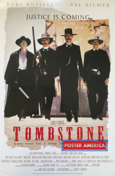 Tombstone Justice Is Coming Movie Promo 23 X 35 Poster