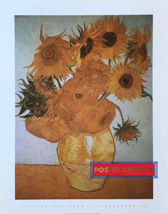 Vincent Van Gogh Sunflowers Ii Art Print 22 X 28 Posters Prints & Visual Artwork