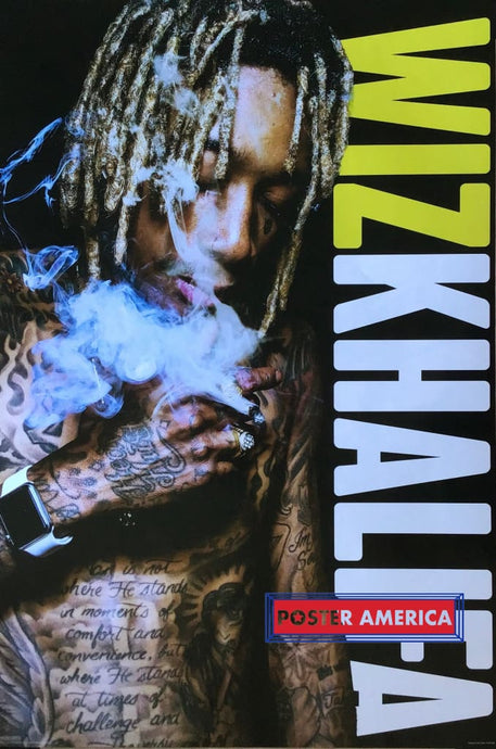 Wiz Khalifa Blowing Smoke Poster 24 X 36 Posters Prints & Visual Artwork