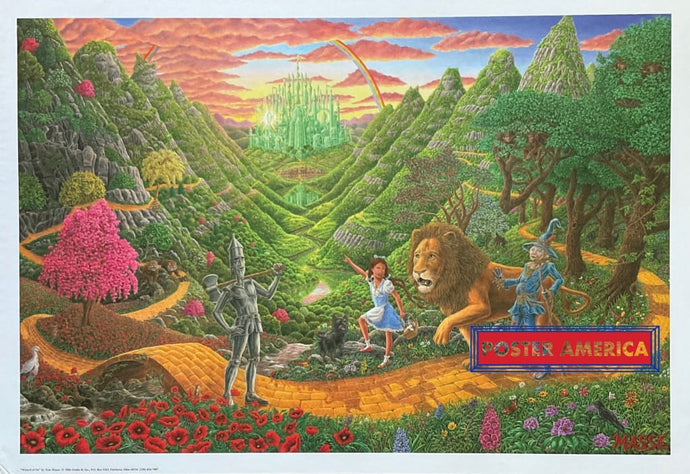 Wizard Of Oz By Tom Masse 2006 Art Poster 22 X 32