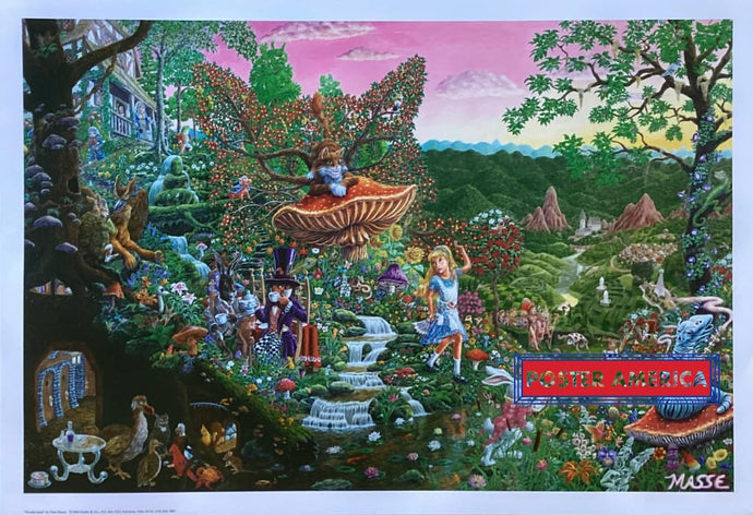 Wonderland By Tom Masse Alice In Artwork 2004 Poster 22 X 32