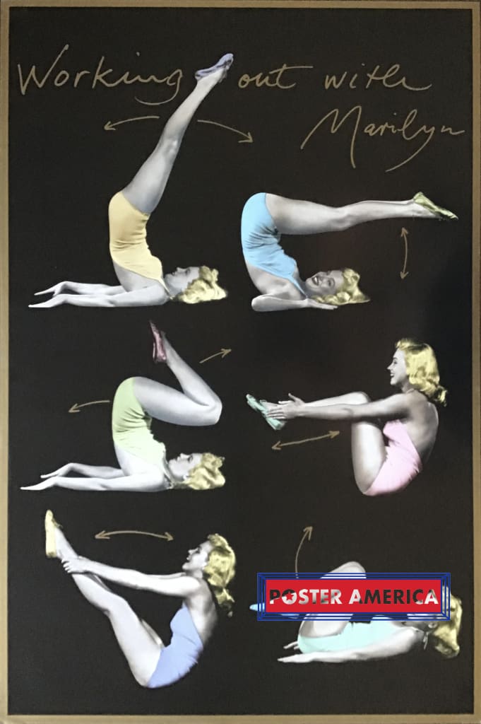 Load image into Gallery viewer, Working Out With Marilyn Poster 24 X 36
