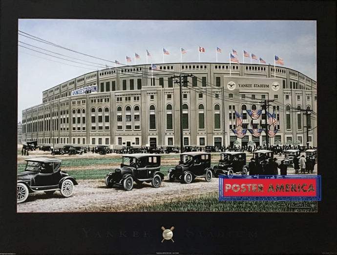 Yankee Stadium By Darryl Vasak Poster Of Painting 24 X 32