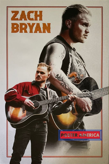 Zach Bryan Country Star Music Poster 24 X 36