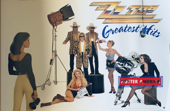 Zz Top Greatest Hits 1992 Original Promo Poster 23 X 35 Vintage Poster